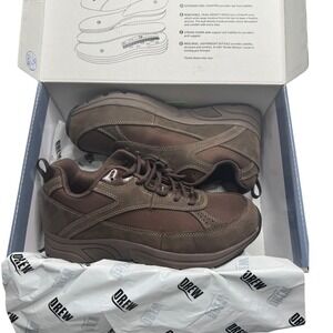 Drew Aaron Shoe Dark Brown Men's 8 W New Orthopedic